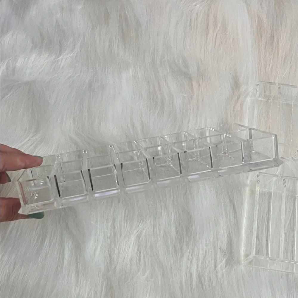 Clear Acrylic Makeup Organizer Trays